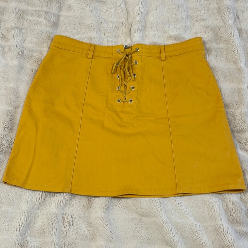 Yellow Mini Skirt